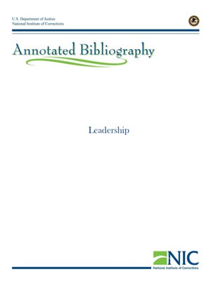 cover image of Leadership Annotated Bibliography